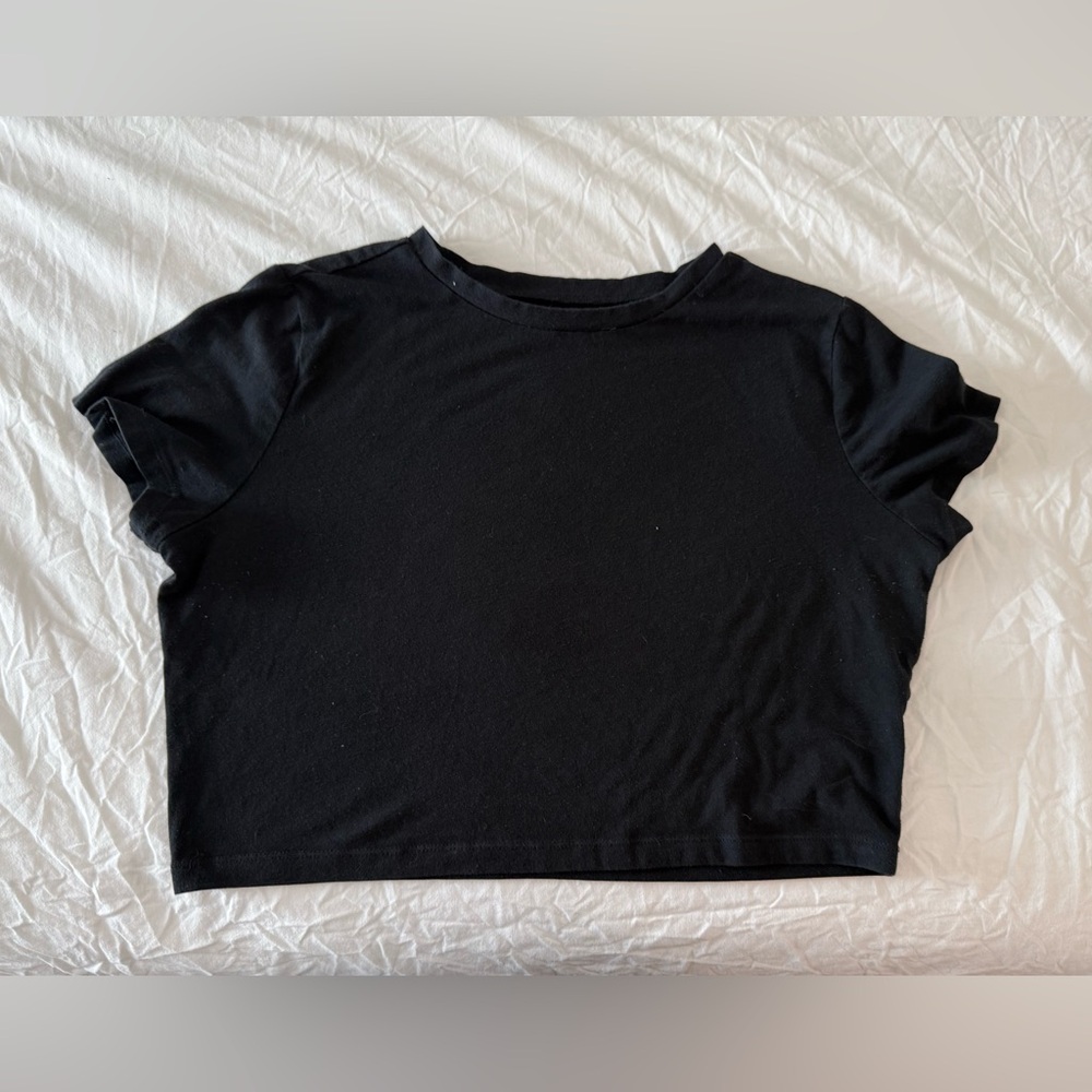 Wild Fable Classic Black Crop Top